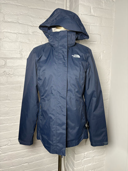 Women Size S The North Face Navy Solid Nylon, Polyester Jacket