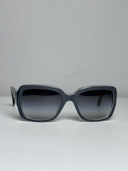 Chanel 5221 Square Frame Pre-owned Gray Acetate Sunglasses