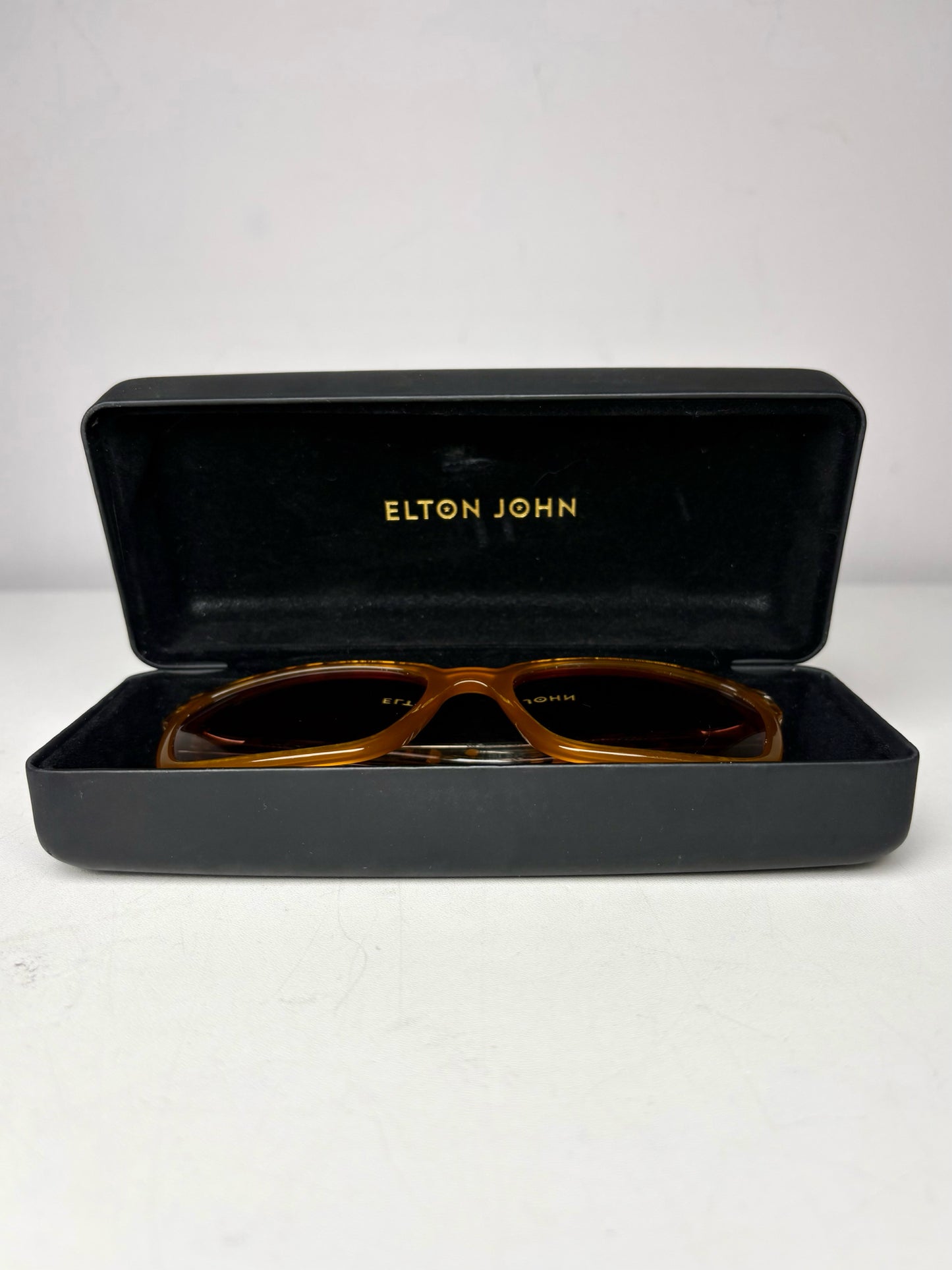 Elton John Eyewear Women's Pre-owned Blue Acetate Sunglasses