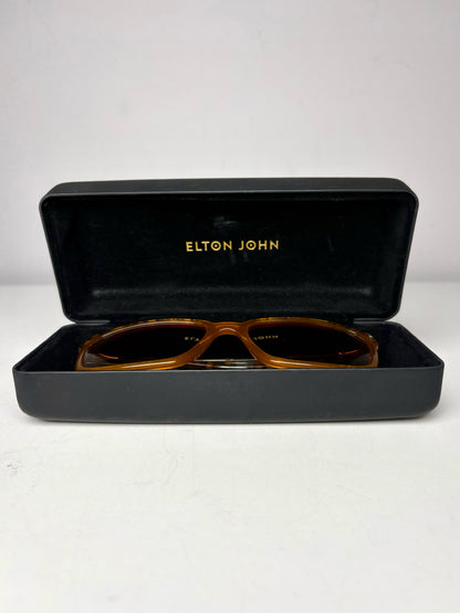 Elton John Eyewear Women's Pre-owned Blue Acetate Sunglasses