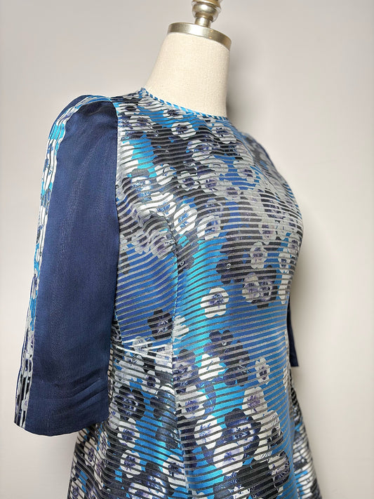 Women Size 8 L.K. Bennett Blue Floral Dress