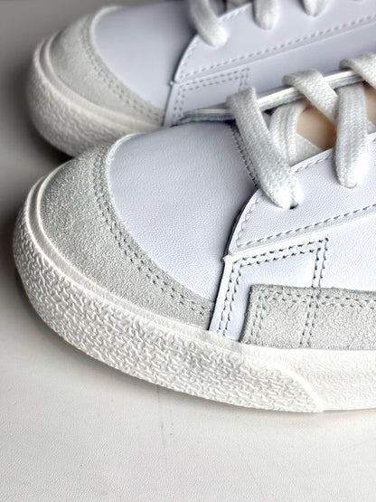 Nike White Leather Solid w/Swoosh Men's Pre-owned, NWT 11.5 Sneakers