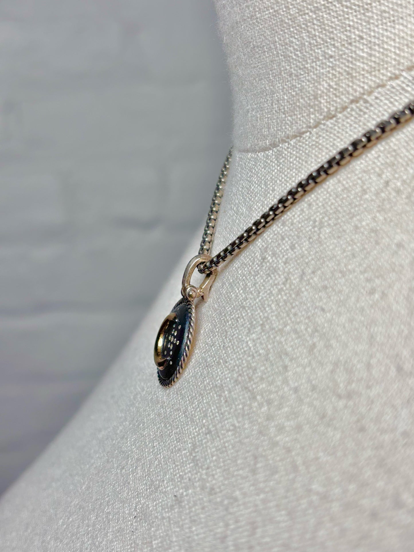 18K Gold-Finish David Yurman Diamond 18K Yellow Gold Necklace