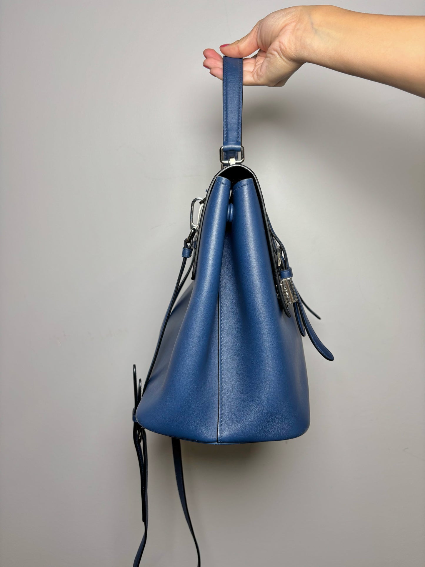 Blue Prada Satchel