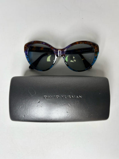 David Yurman Pre-owned Blue, Purple, Brown Acetate Sunglasses