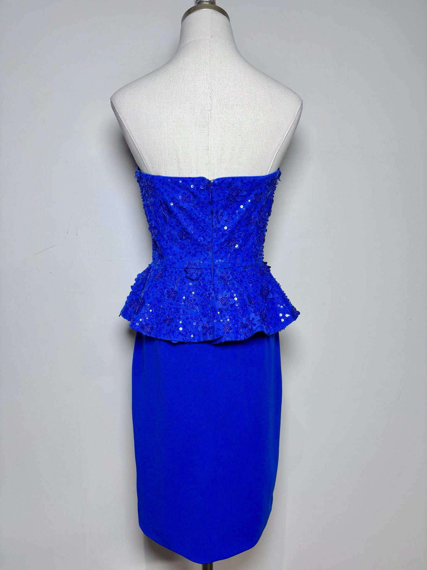 Women Size S Dress the Population Cobalt Blue Sequins Women's Dress