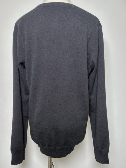 Women Size XL N. Peal Black Solid Cashmere NWT Sweater