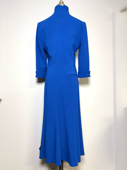 Women Size 6 Black Halo Kensington Fit Cobalt Blue Dress