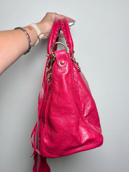 Leather Balenciaga Solid Lambskin Pre-owned Red Cowhide Medium Purse