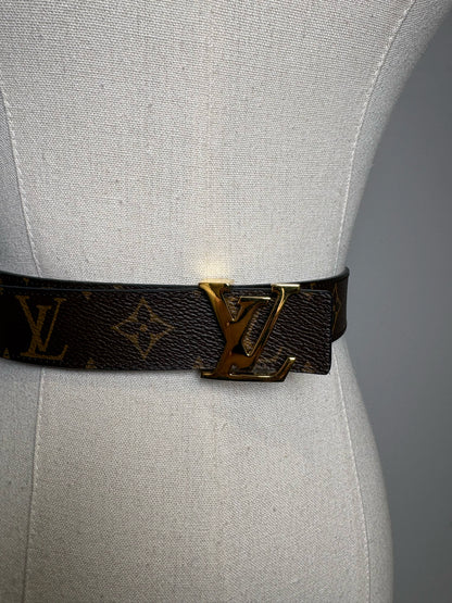 Louis Vuitton Wmn 30mm Monogram Sz 84 Pre-owned  Brown, Black Reversible Belt