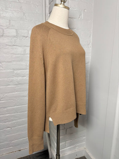 Women Size L Joseph Brown Solid Silk, cotton, cashmere Sweater