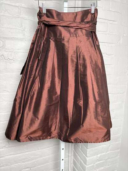 Women Size One Size Gypsy by Karen Fowler Brown Solid Skirt
