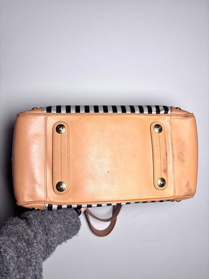 Henri Bendel Signature Centennial Strip 712 5th Ave Tote Pre-owned Purse