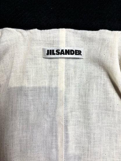 Women Sz 36 Jil Sander Black Cutouts Wool w/Cotton Lining Top Pre-owned Vintage