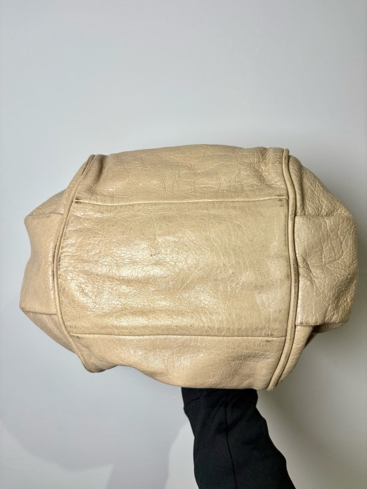 Chloe Solid Leather Pre-owned Beige Small Purse