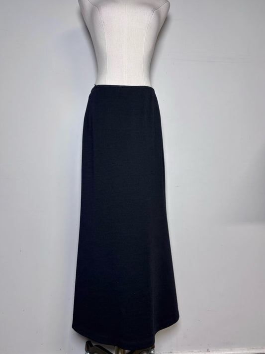 Women Size 6 Jean Paul Gaultier Black Solid Vintage Pre-owned Skirt