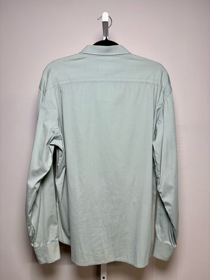 Men Size 14/15 3/4 (L) Prada Cotton Blend Green Men's Vint Pre-owned Shirt