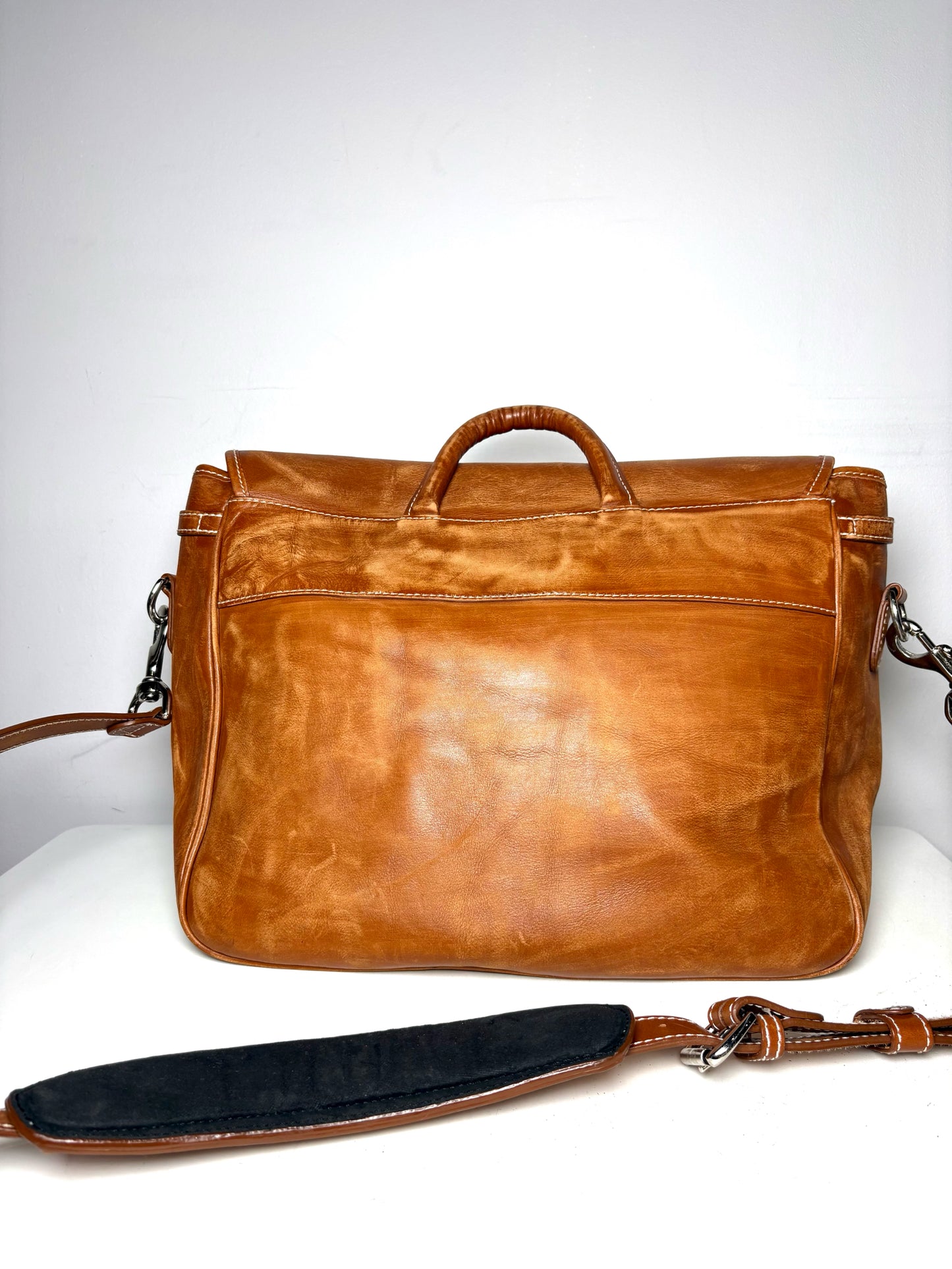 Mulholland Cognac Leather Men's Bag