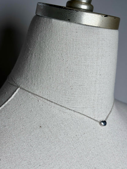 Tiffany & Co. x Elsa Peretti Puffy Bean Sterling Silver Pre-owned Necklace