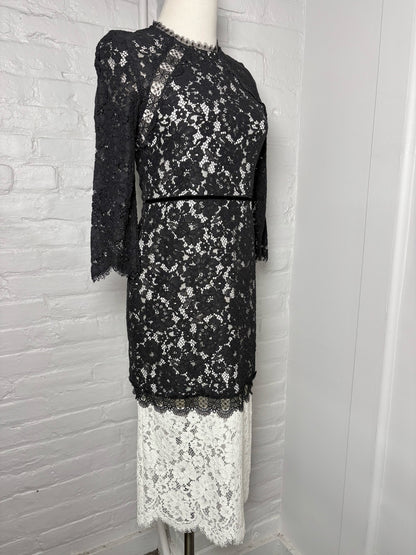 Women Size S Alexis Black, White Dress