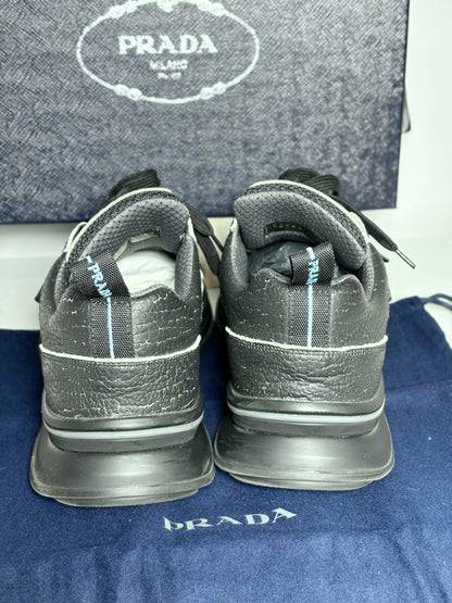 Prada Black Solid Men's Sneakers