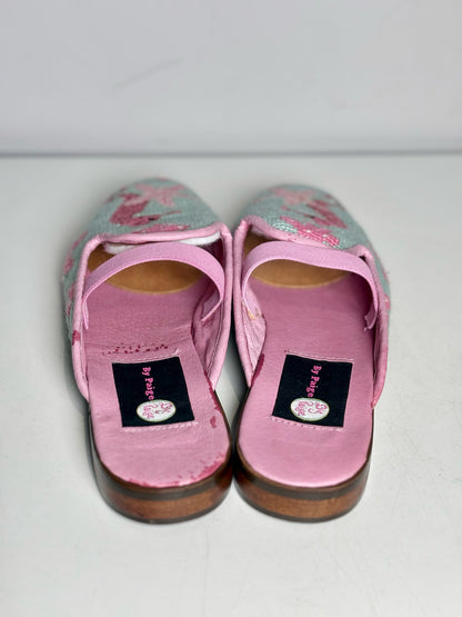 W Shoe Size M By Paige Pink Wool Pre-owned Slip-ons
