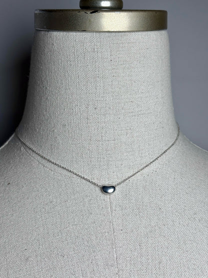 Tiffany & Co. x Elsa Peretti Puffy Bean Sterling Silver Pre-owned Necklace
