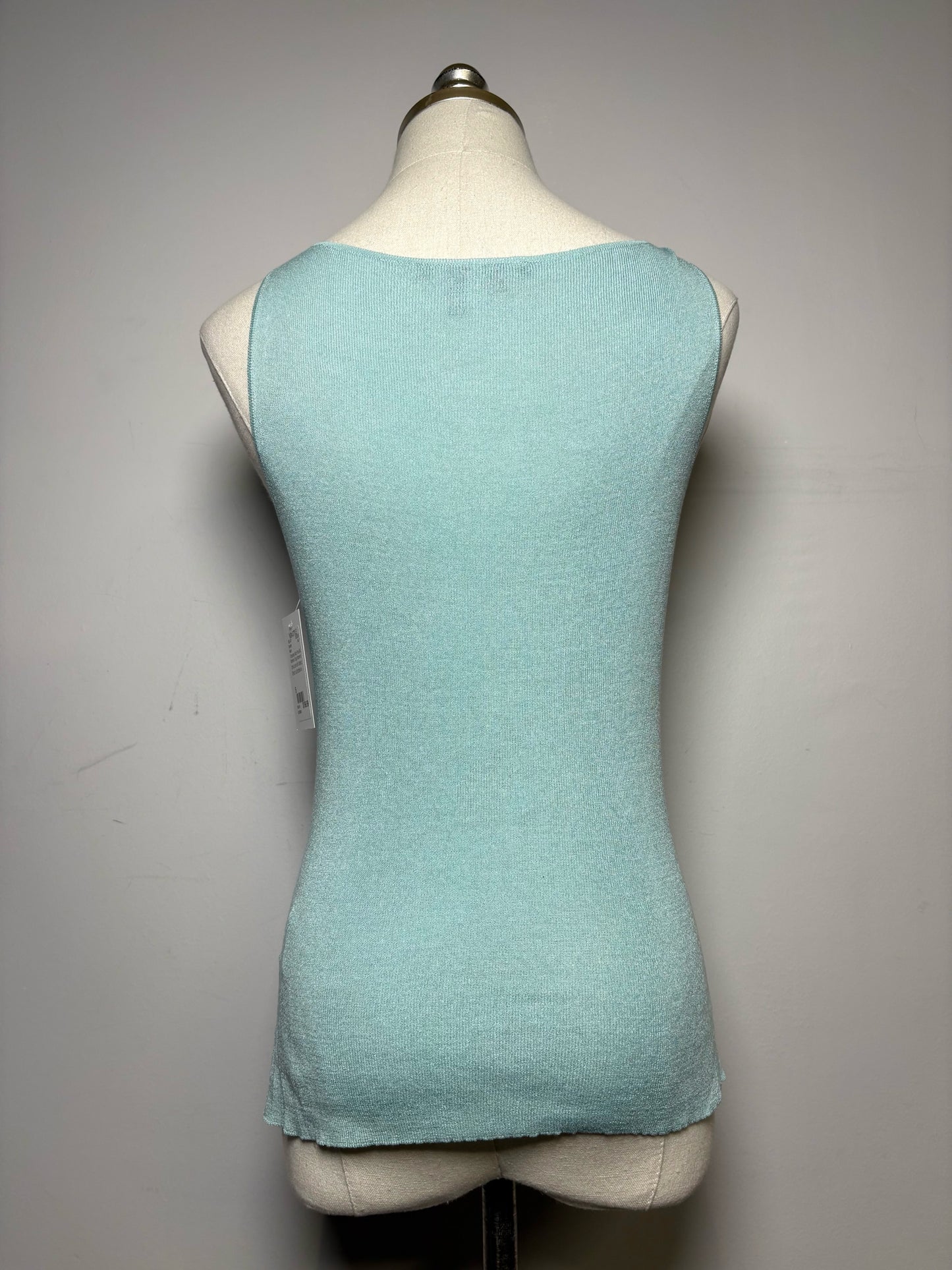 Women Size S Gucci Turquoise Solid Pure Silk Pre-owned Sweater
