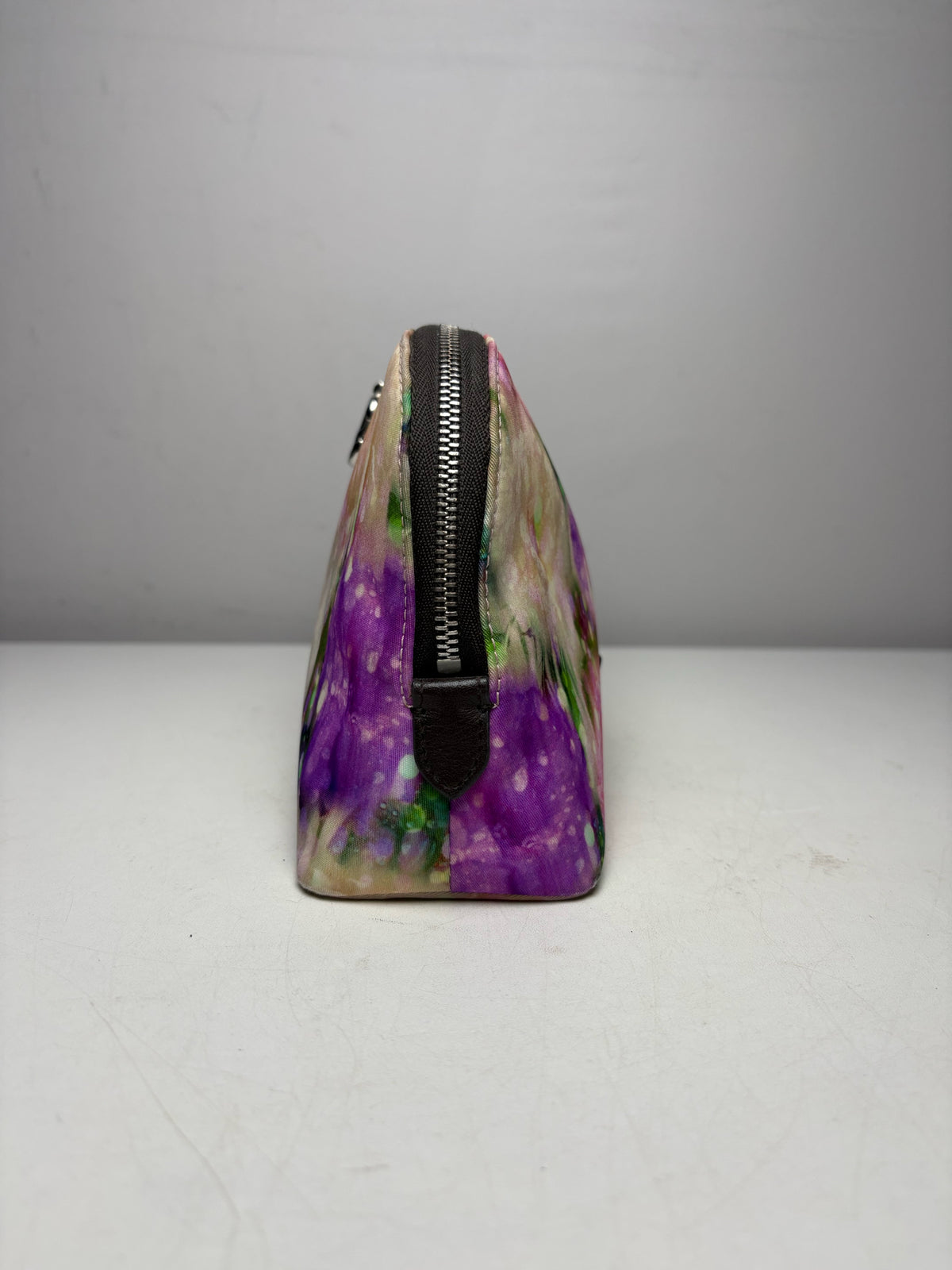 Women's Jimmy Choo Multicolor Abstract Floral Nylon Pre-Owned Pouch Purse