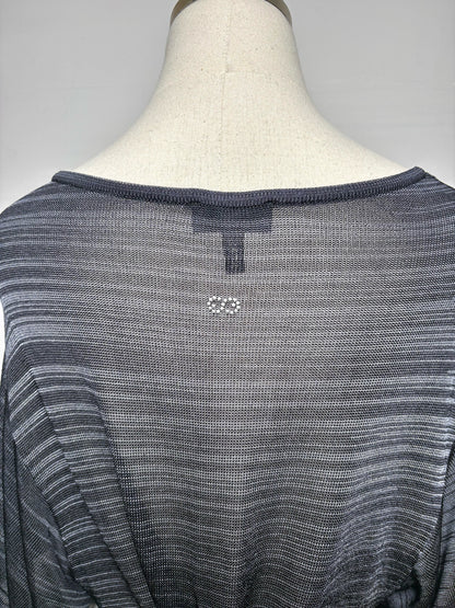 Women's Size M Escada Sport Black & Gray Cowl Neck Knit Dress