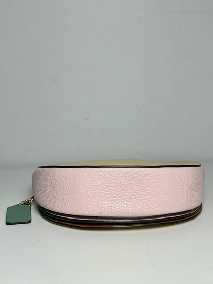 Coach Colorblock Leather Like-New Yellow, Pink, Green Leather Small Purse
