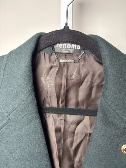 Renoma Forest Green Angora Wool Blend Solid Men's Size 40 (M) Blazer