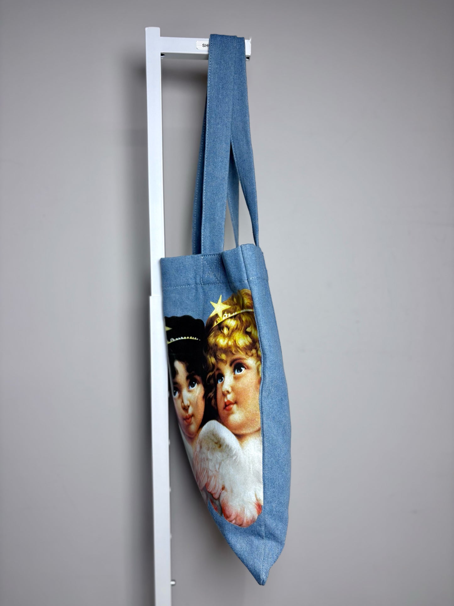 Women's Fiorucci Pre-owned Angels Denim Blue Tote Bag