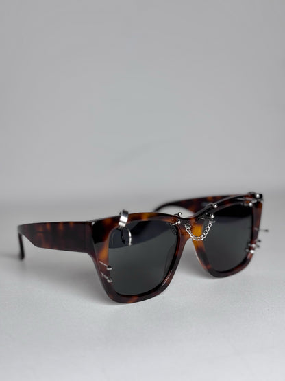 Arcus VEGA(UMBER)—ALPHA  Pre-owned, NWOT Brown/Black Acetate Sunglasses