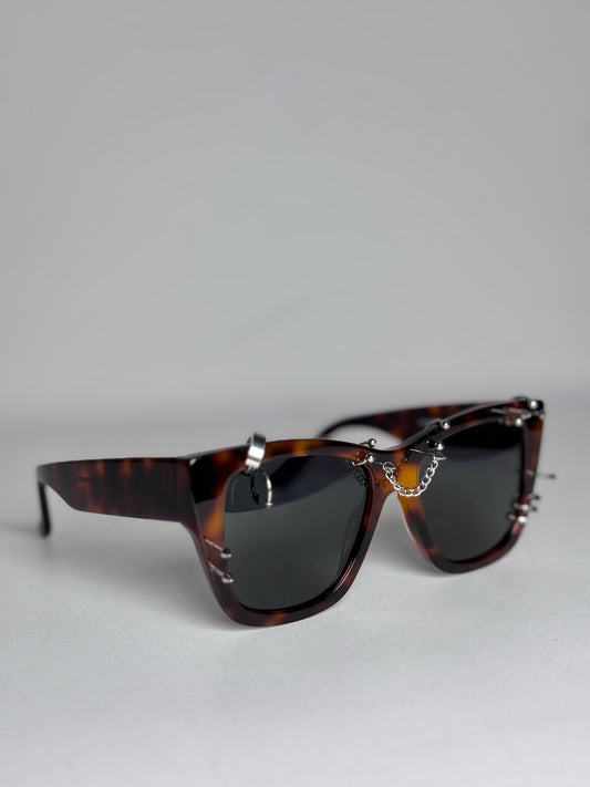Arcus VEGA(UMBER)—ALPHA  Pre-owned, NWOT Brown/Black Acetate Sunglasses