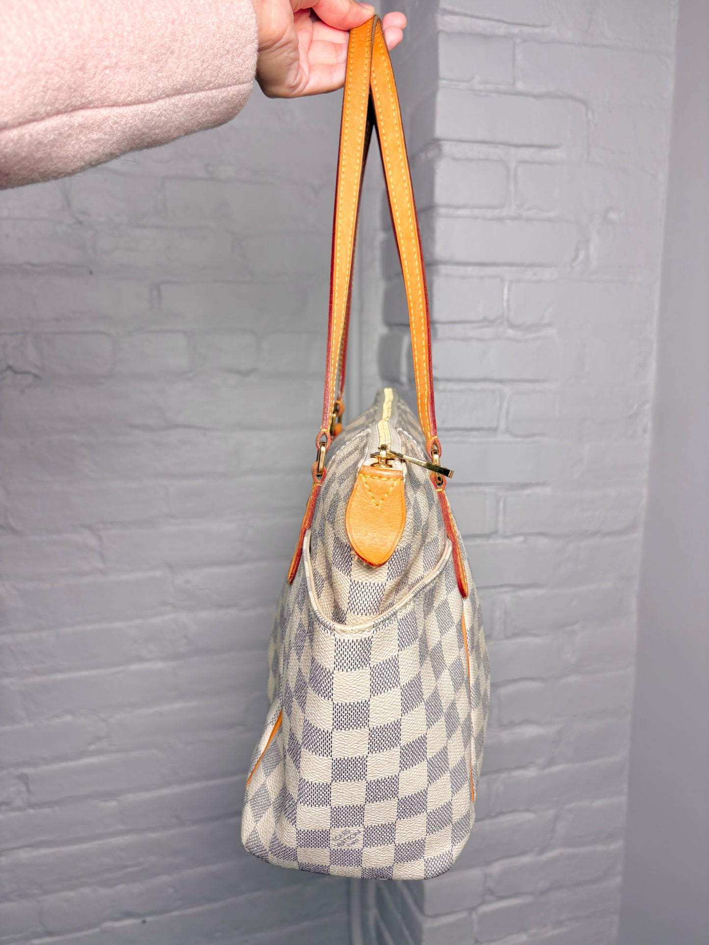 Louis Vuitton Totally Damier Coated Canvas Cream Damier Azur PM Tote