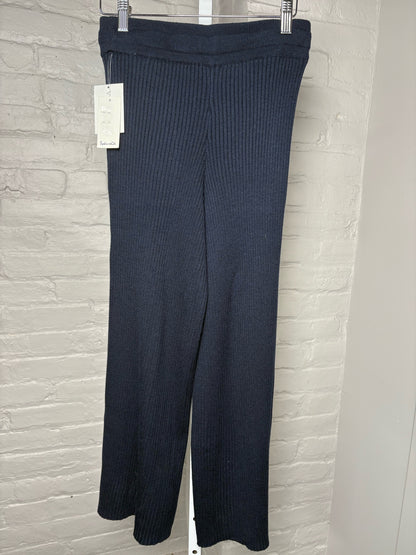Women Size XS Splendid Navy NWT Ribbed Lounge Cropped Pants