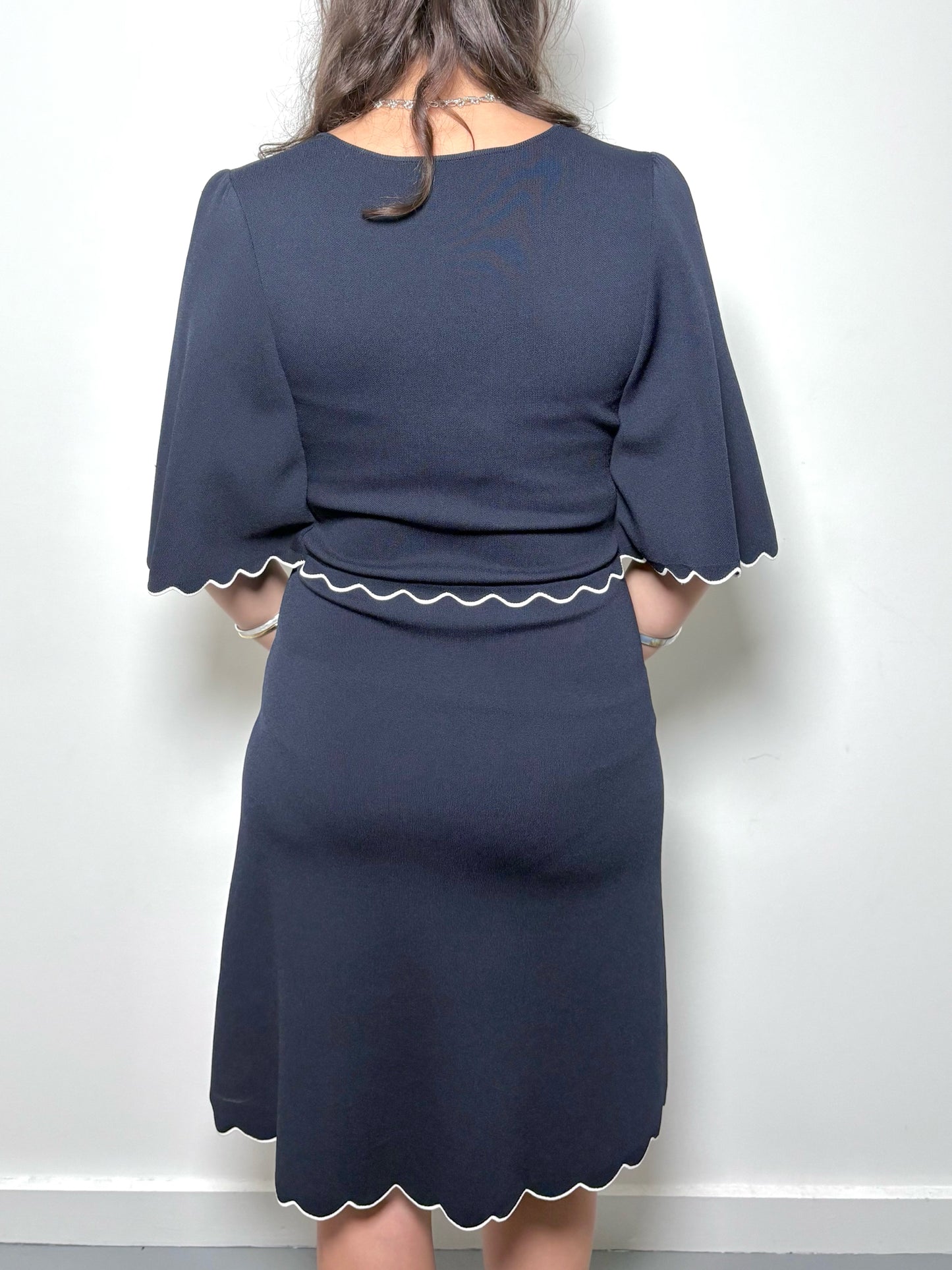 Women Size M Paul Ka Blue Solid Dress