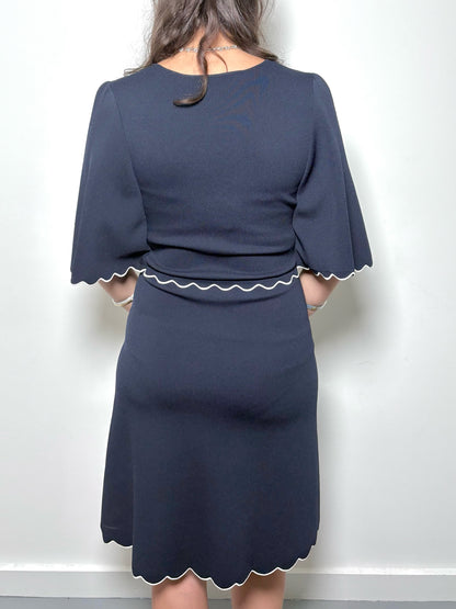 Women Size M Paul Ka Blue Solid Dress