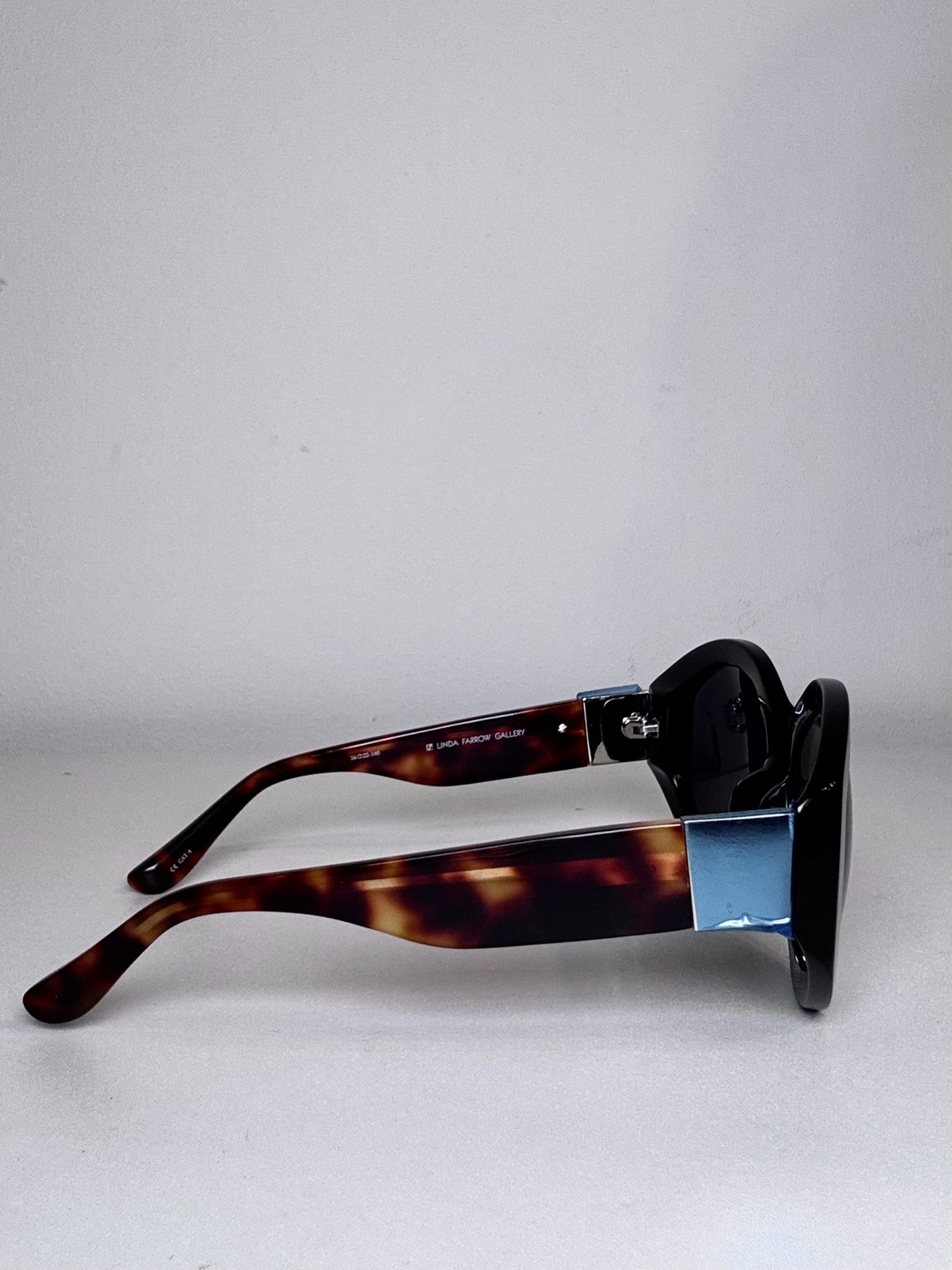Acetate Linda Farrow x The Row 71/5  NWT, Pre-owned Black & Brown Sunglasses