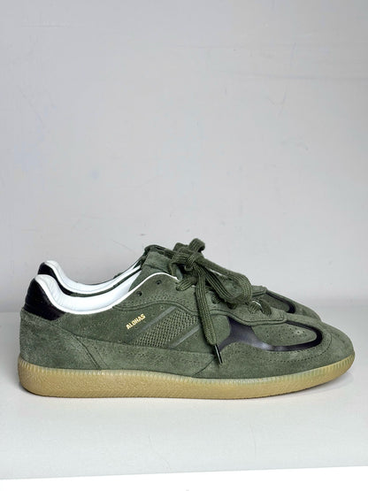 W Shoe Size 38 (7 - 7.5 US) Alohas Rife Forest Green Suede Leather Sneakers