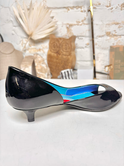W Shoe Size 39 (8.5 US) Bottega Fiorentina Black Leather Patent Pump