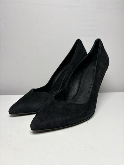 Women's Shoe Size 40 (US 9.5) Maje Black Suede Leather NWOT Pre-Owned Pointed Toe Heels