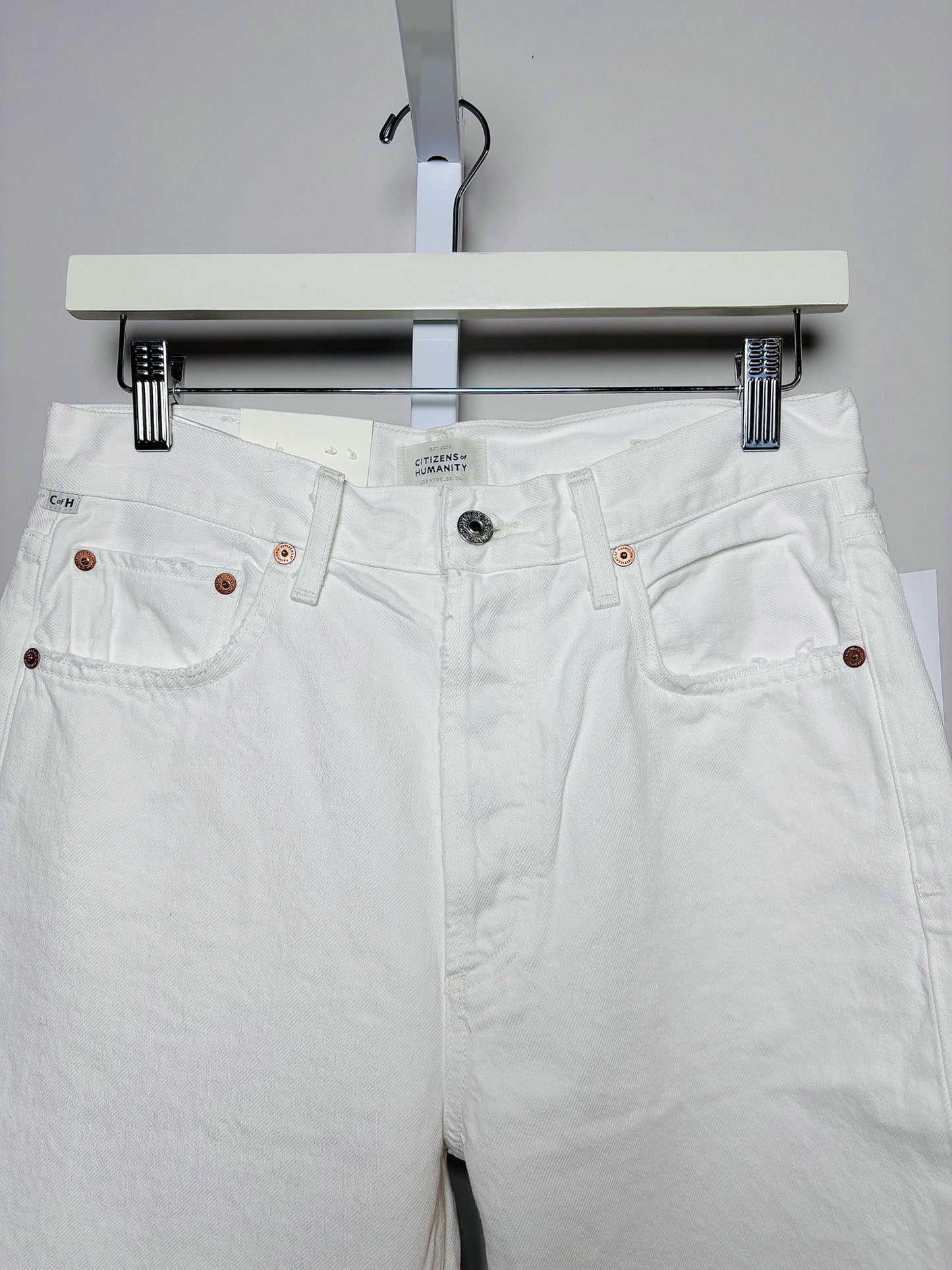 Women Size 27 Citizens of Humanity Off White Denim Pants