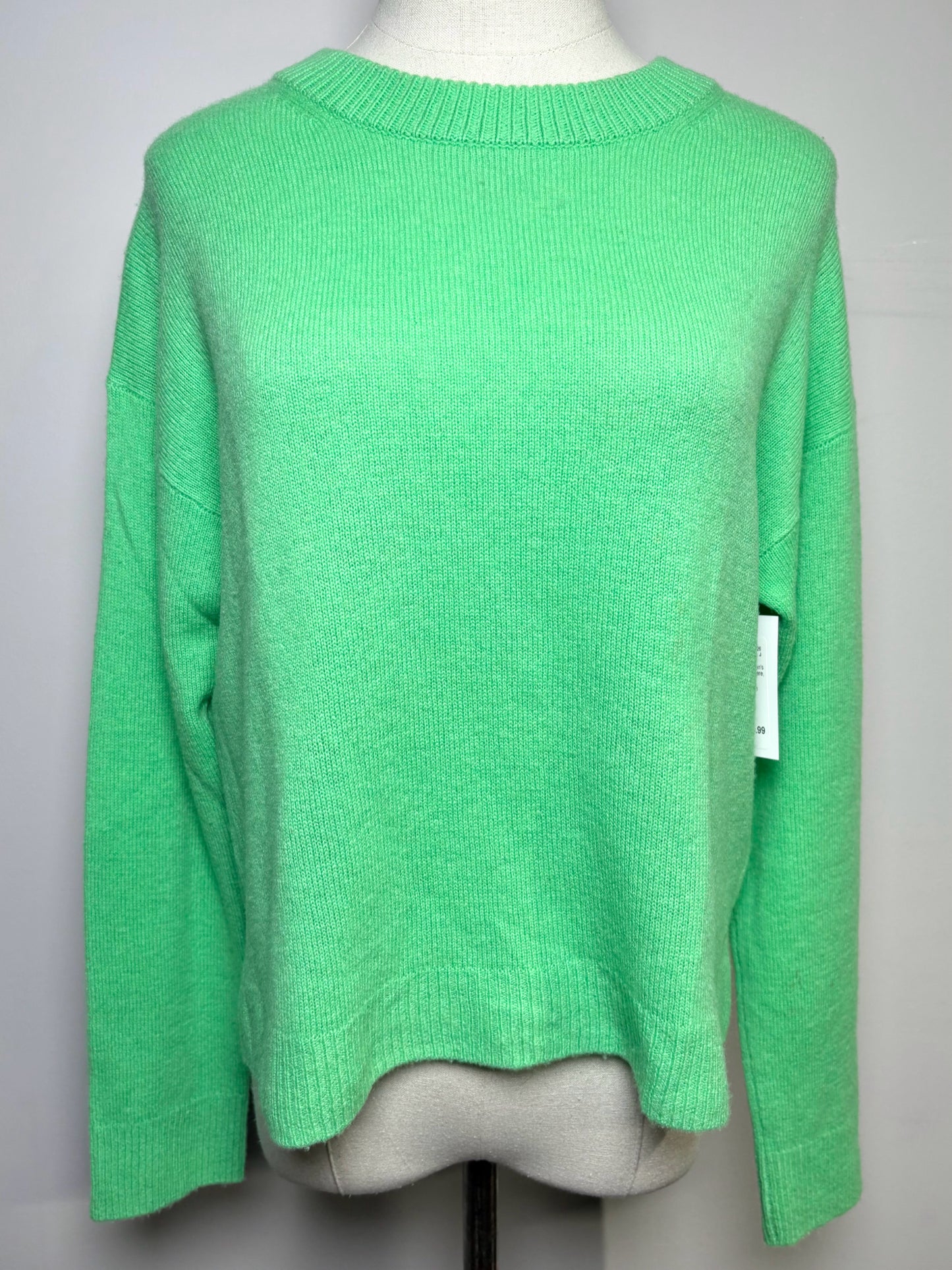 Women Size M Allude Mint Green Solid Cashmere Sweater