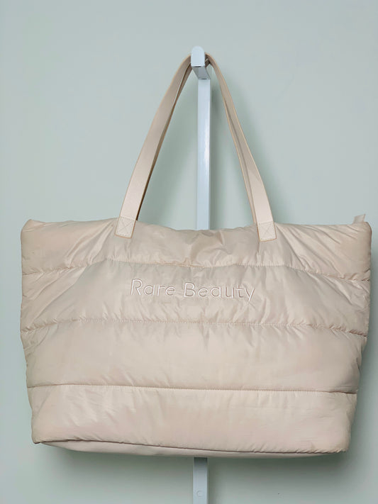 Nylon Rare Beauty Tote Puffer Travel Bag