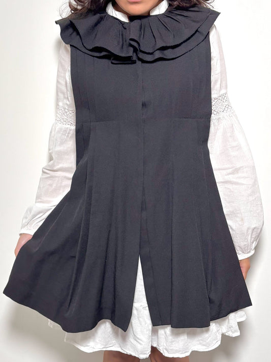 M Ladies Cover Top Ter Et Bantine Black Wool-Blend M/42