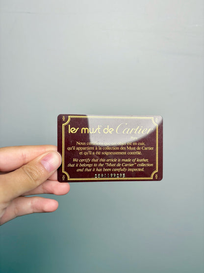 Leather Vintage Cartier Clutch