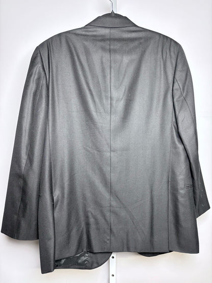 Men's Giorgio Armani Black Virgin Wool/Silk Blend Size 52 Blazer Pre-owned - VIDA STYLE SHOP