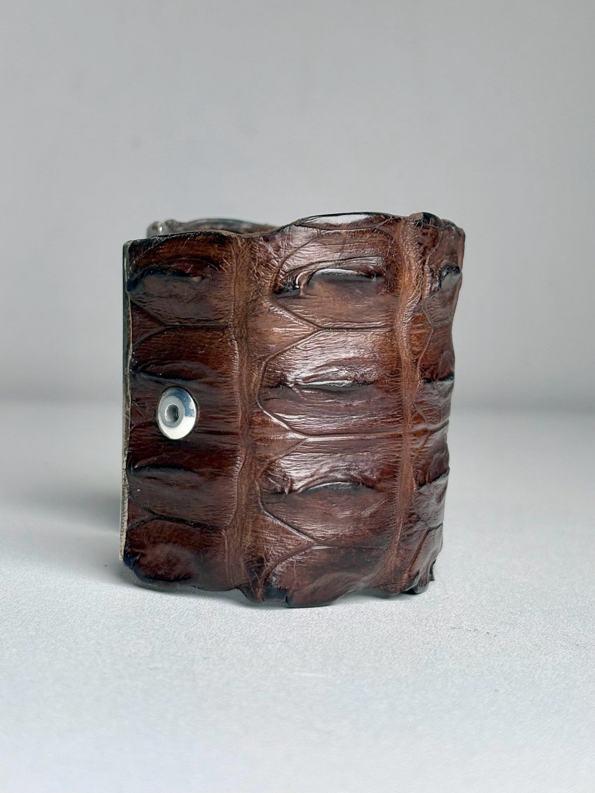 No Label Women's Crocodile Leather Pre-owned Bracelet